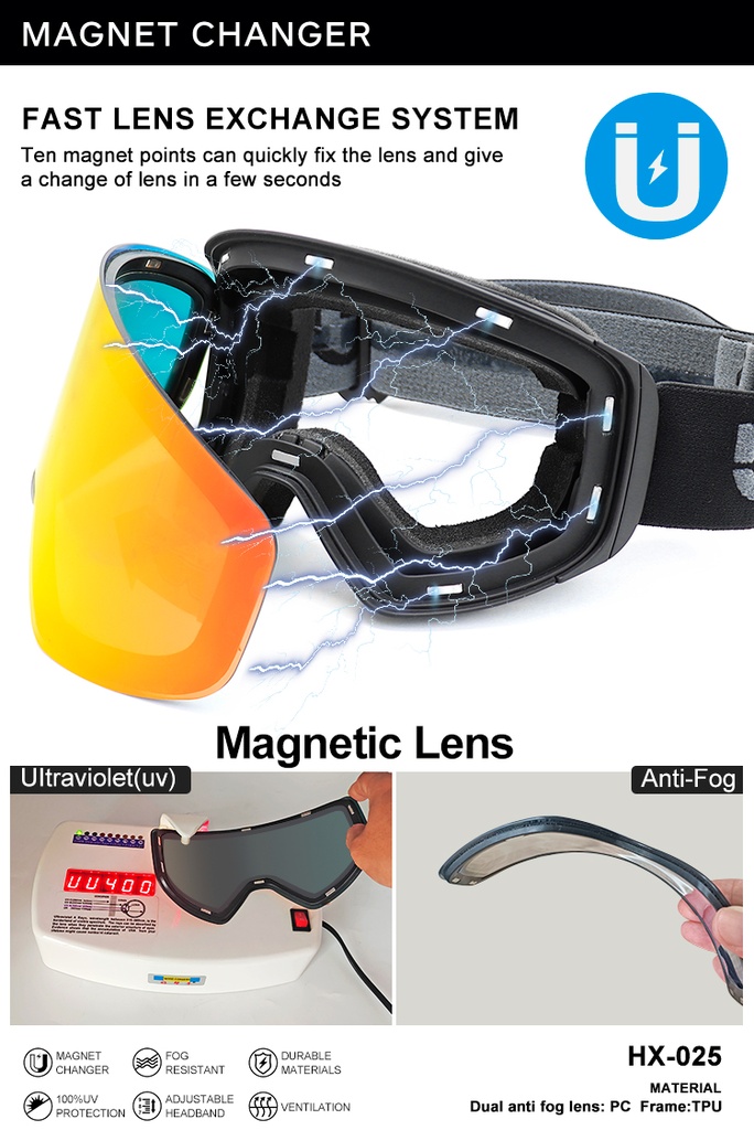 Magnetic Ski Goggle